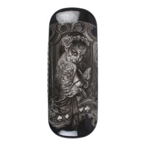 Tattooed lady glasses case